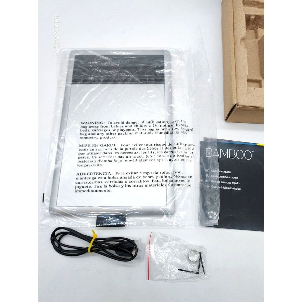 Wacom Bamboo Graphics Tablet, cable | CTH-470 Untested